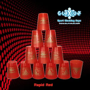 Glaxiuz Sport Stacking Rapid Red Cupz / Speed Cup Stacks (Merah)