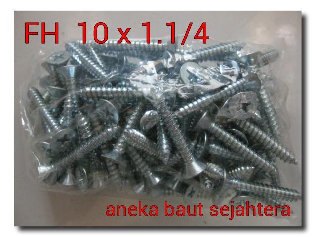 Gambar Skrup FH 10x1.1/4 dari ANEKA BAUT SEJAHTERA Kab. Bekasi Tokopedia