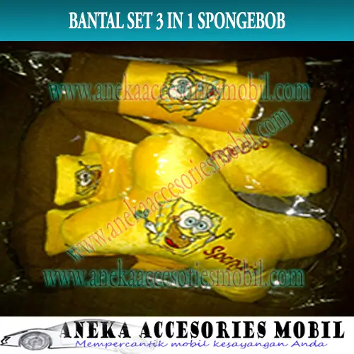 Bantal Set Mobil 3in1 Spongebob