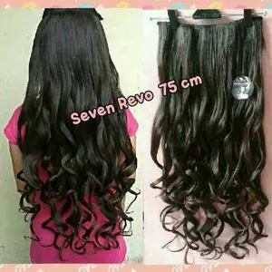 hair clip wig rambut palsu wanita