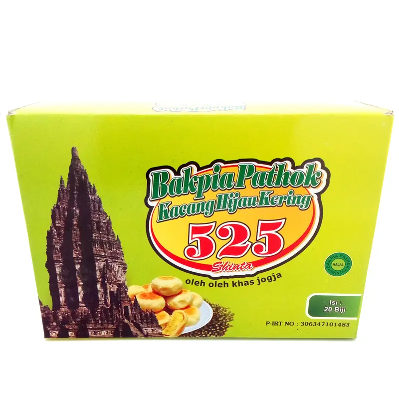 [20 biji] Bakpia Pathok 525 Asli Jogja - Kering - Kacang Hijau 2