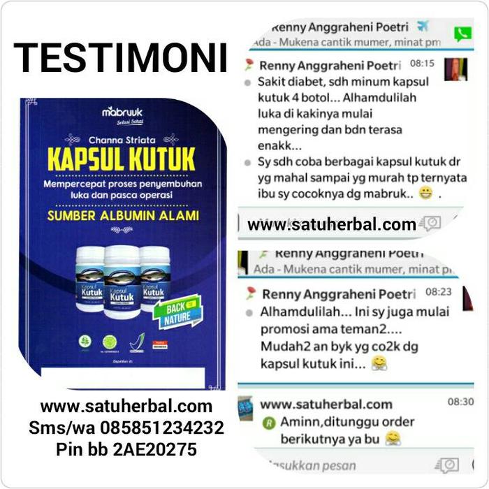 Gambar Kapsul Ikan Kutuk Albumin tinggi mempercepat penyembuhan pasca operasi dari satuherbalstore Kota Surabaya Tokopedia