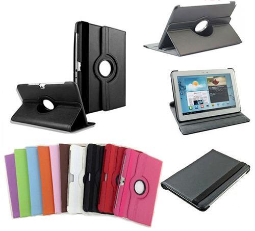 Gambar [Rotating case] Samsung Galaxy Note10.1 - N8000 leather case with 4 stand positions dari tokomuda Jakarta Barat Tokopedia