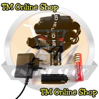 Gambar High Power Headlamp 0181 / Senter Kepala Cree Led Police Q5 Zoom Fokus + Charger Adapter (1 Ultrafire 18650 / 3 Baterai AAA) dari TM Online Shop Jakarta Pusat 2 Tokopedia