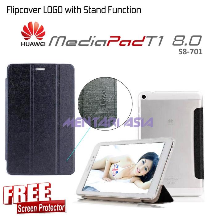 Gambar Flipcover HUAWEI MediaPad T1 S8-701 : LOGO Stand Function ( + FREE SP) dari MENTARI ASIA Kota Administrasi Jakarta Pusat Tokopedia