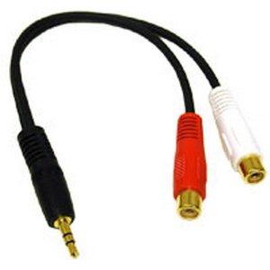 Gambar Kabel Audio 3.5mm (M) to RCA 2 (F) 25cm dari Artica Store Kota Administrasi Jakarta Barat Tokopedia