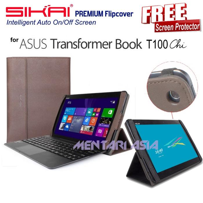 Gambar SIKAI SMART Flipcover for ASUS Transformer Book T100-CHI (+FREE SP) dari MENTARI ASIA Kota Administrasi Jakarta Pusat Tokopedia