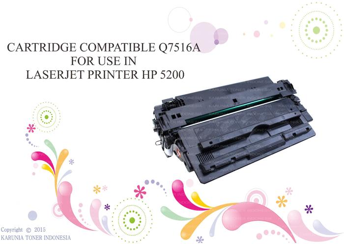 Gambar Catridge Compatible HP 5200 (Q7516A) dari KARUNIA TONER Kota Surabaya Tokopedia