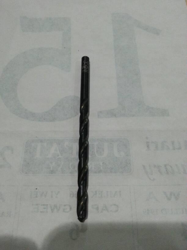 Gambar Mata Bor HSS 5.0 MM NACHI Straight Shank Drill dari Hanna Teknik Kota Depok Tokopedia
