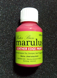 Gambar Cat Tepian Pinggiran Kulit & Imitasi Leather Paint Edge Leather Goods dari Marulus Aksesoris Ind. Kab. Sumedang 1 Tokopedia