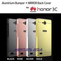 Gambar Bumper HUAWEI Honor 3C : Aluminium Bumper + MIRROR Back Cover dari MENTARI ASIA Kota Administrasi Jakarta Pusat 5 Tokopedia