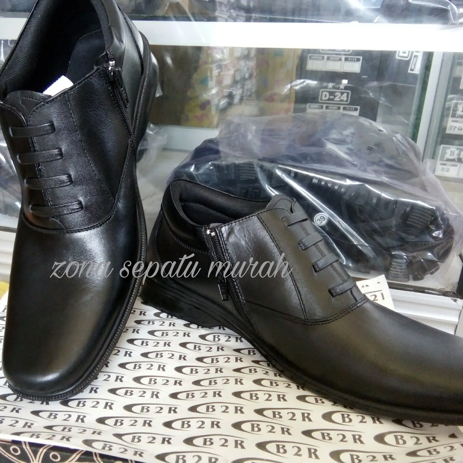 Sepatu Pdh Kulit seri 02-dof standar TNI-Polri