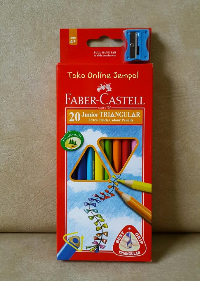 Gambar ATK0224FC ( 20warna Junior Triangular Pensil 116538-20 goodie Faber TK dari Toko Online Jempol Kota Administrasi Jakarta Pusat Tokopedia