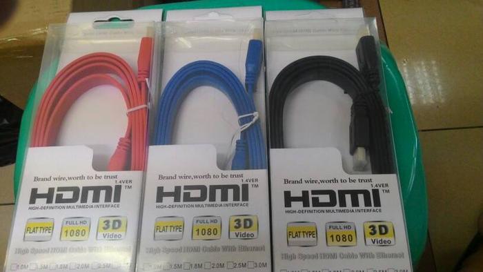 Gambar Kabel HDMI Flat 1,5 meter Versi 1,4 dari hans computer Kota Administrasi Jakarta Pusat Tokopedia