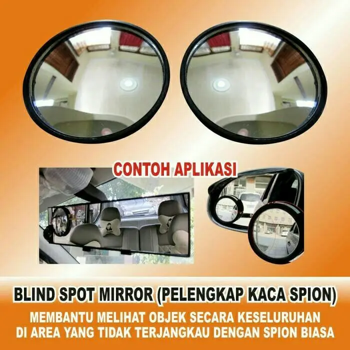 Kaca Spion Bulat Tambahan Mobil Motor / Blind Spot Blindspot Mirror