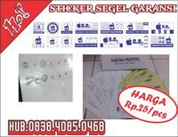 Gambar Stiker segel Garansi fullcolour noncutting (bahan pecah telur) dari Samurai Printing Spesialis Stiker Segel Garansi Bahan Pecah Telur Kab. Tegal 5 Tokopedia