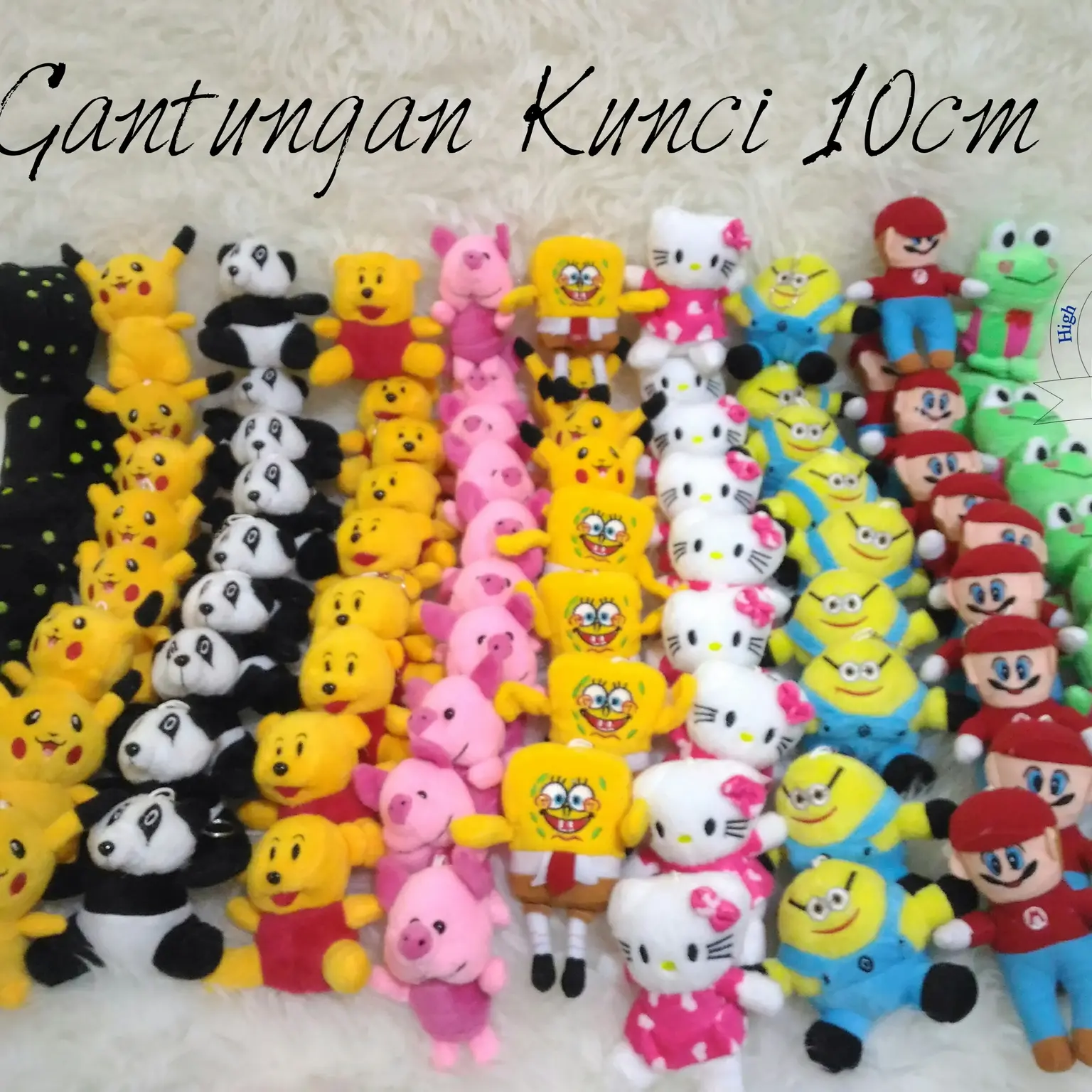 GANTUNGAN KUNCI DORAEMON STICH SPONGEBOB MINION LARVA