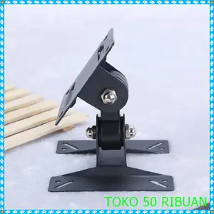 Taffware Bracket TV LCD LED Adjustable VESA 100 x 100 untuk 14-24 Inch TV - W24K, Besi, 180° Tilt, 360° Rotasi, Beban Maksimal 15 kg, Hitam G930