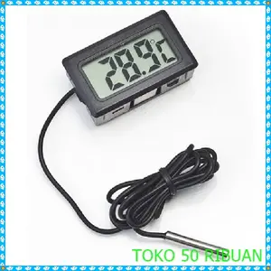 TERMOMETER Digital Thermometer + Sensor anti air - Black G327