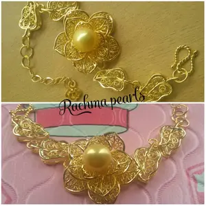 GELANG RANTAI BUNGA SUSUN MUTIARA LOMBOK