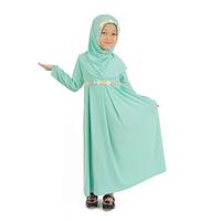 Gambar Baju Muslim Gamis Anak Perempuan Hijau Mint, lucu imut dari Grone Kota Cimahi 1 Tokopedia