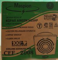 Gambar Maspion - Exhaust Fan CEF 2008 ( 8 " ) Plafon - CEF20 dari ELEKTROPEDIA Kota Administrasi Jakarta Pusat 3 Tokopedia