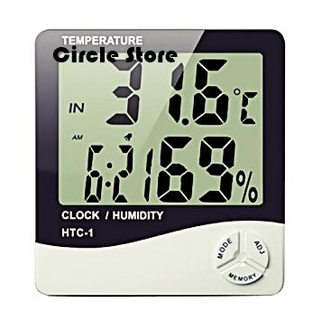 Gambar Hygrometer Thermometer Digital Type Clock dari Circle Store Official Kota Administrasi Jakarta Pusat Tokopedia