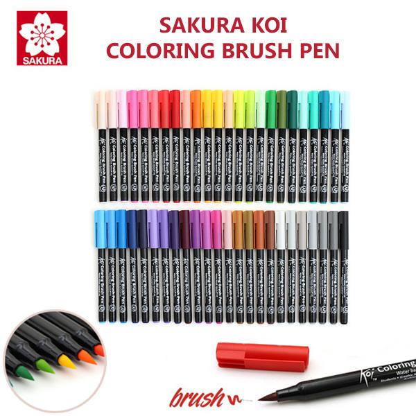 Gambar Sakura Koi Coloring Brush Pen dari Lix Art Supplies Kota Surabaya Tokopedia