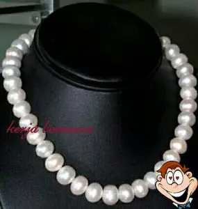 kalung mutiara air tawar natural 10mm