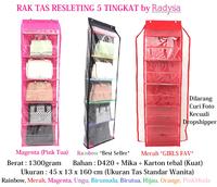 Gambar Resleting HBOZ - Hanging / wth Zipper Bag Organizer Zipper ( RAK TAS RESLETING ) dari RADYSA Organizer Kota Tangerang Selatan 2 Tokopedia