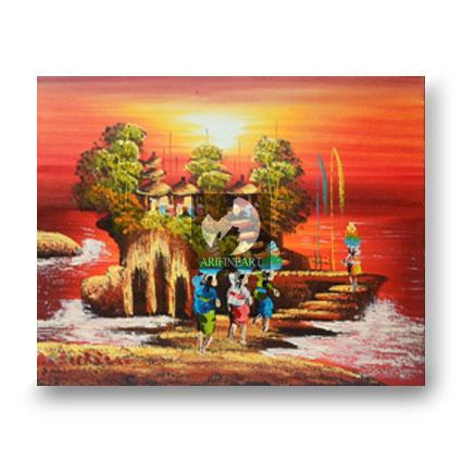 Gambar Lukisan Tanah Lot Bali dari ARIFINEART Kab. Gianyar Tokopedia