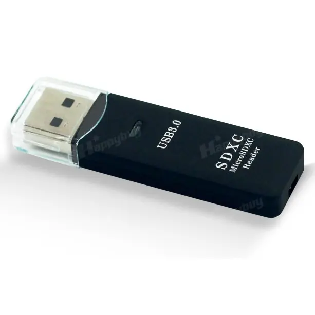 Multifunction USB 3.0 MicroSD + SD Card Reader - Black