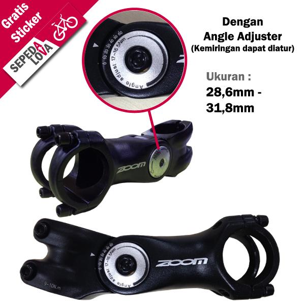 Gambar Stem Ahead Sepeda Zoom Oversize Dengan Angle Adjuster dari Sepedalova Kota Serang Tokopedia