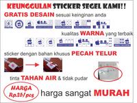 Gambar Stiker segel Garansi 1warna noncutting (bahan pecah telur) dari Samurai Printing Spesialis Stiker Segel Garansi Bahan Pecah Telur Kab. Tegal 4 Tokopedia