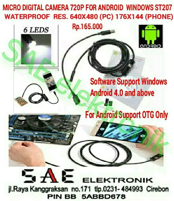 MINI CAMERA KAMERA MINI ANDROID ENDOSCOPY (SUPPORT ANDROID OTG)