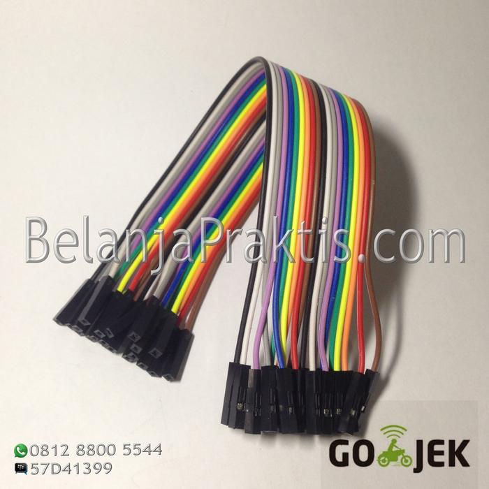 Gambar Female to Female dupont cable jumper / Kabel Breadboard 20 cm - 20pcs dari BelanjaPraktis Ori Kota Administrasi Jakarta Timur Tokopedia