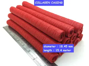 Casing Sosis/Kulit Sosis Kolagen Panjang 15.4m Diameter 18.45mm HALAL