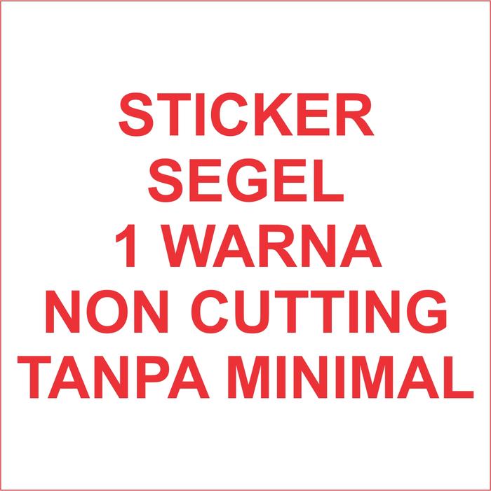 Gambar Stiker segel Garansi 1warna noncutting (bahan pecah telur) dari Samurai Printing Spesialis Stiker Segel Garansi Bahan Pecah Telur Kab. Tegal Tokopedia