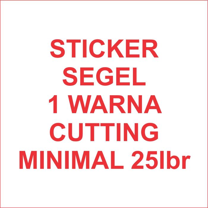 Gambar Stiker segel Garansi 1warna dg cutting (bahan pecah telur) #25lbr dari Samurai Printing Spesialis Stiker Segel Garansi Bahan Pecah Telur Kab. Tegal Tokopedia