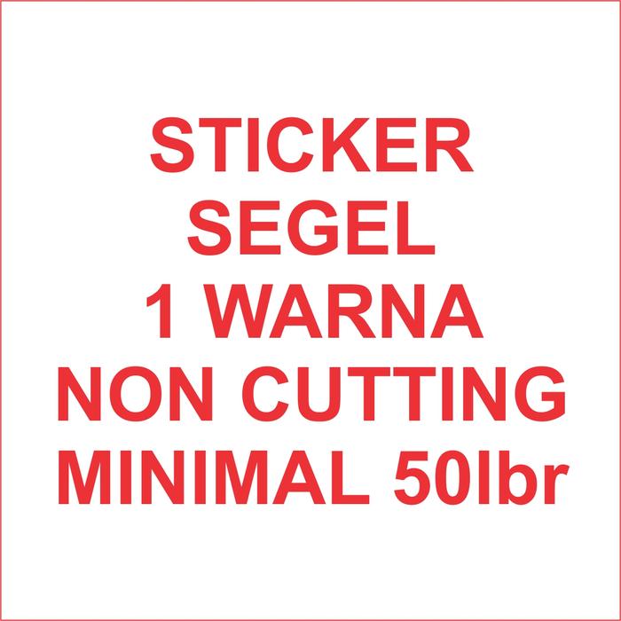 Gambar Stiker segel Garansi 1warna noncutting (bahan pecah telur) #50lbr dari Samurai Printing Spesialis Stiker Segel Garansi Bahan Pecah Telur Kab. Tegal Tokopedia