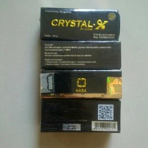 crystal x ori hologram panjang barcode / crystal x kemasan terbaru