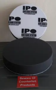 Busa Poles Foam Polishing / Finishing Pad 6" - Grey , Flat (isi 2pcs)