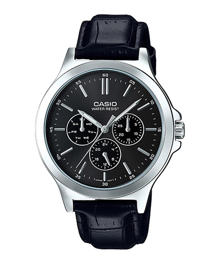 Gambar Casio Analog Jam Tangan Pria Hitam Kulit MTP-V300L-1A Original dari Ogytashop Kota Administrasi Jakarta Pusat Tokopedia