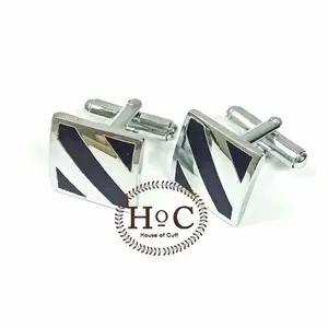 Cufflink Cufflinks Manset Kancing Kemeja French Cuff SQUARE BW 007 CUF