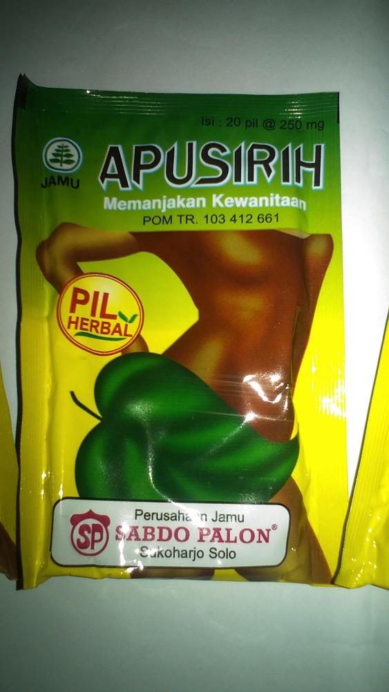 jamu apu sirih pil