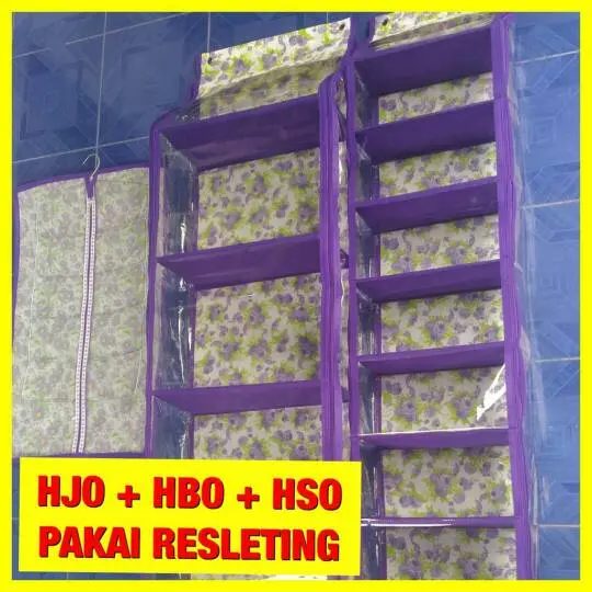 Paket Rak Sepatu Gantung, Rak Tas Gantung, Hanger Jilbab 3 in 1 Murah
