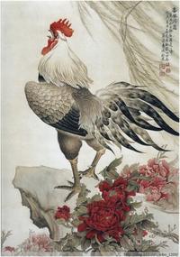 Gambar Repro Lukisan Ayam Rooster Year Tahun Hoki Feng Shui-4 dari Art Repro Center Kota Surabaya 3 Tokopedia