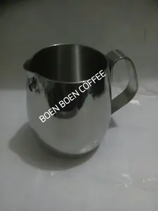 Milk Jug Lengkung Bawah 350 Ml Stainless Steel