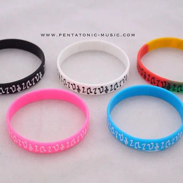 Notes Wristband | Gelang Karet | Aksesoris Unik |Pernak Pernik Musik