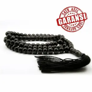 TASBIH BATU NATURAL BLACK ONYX 99 BUTIRR ORIGINAL